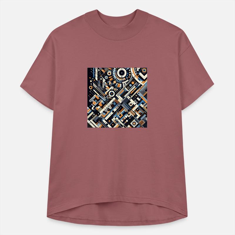 Colorful Geometric Fusion Tee