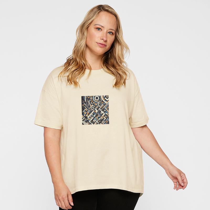 Colorful Geometric Fusion Tee