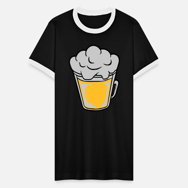 Comic beer from above