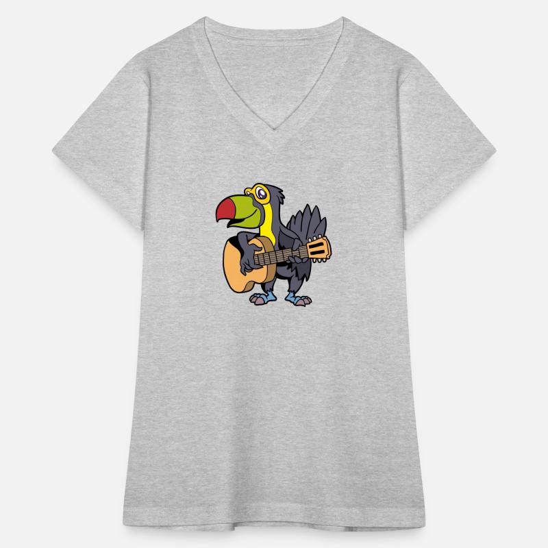 Comic Toucan Playing Guitar