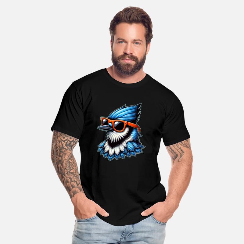 Cool Blue Jay Bird Design with Sunglasses Funny