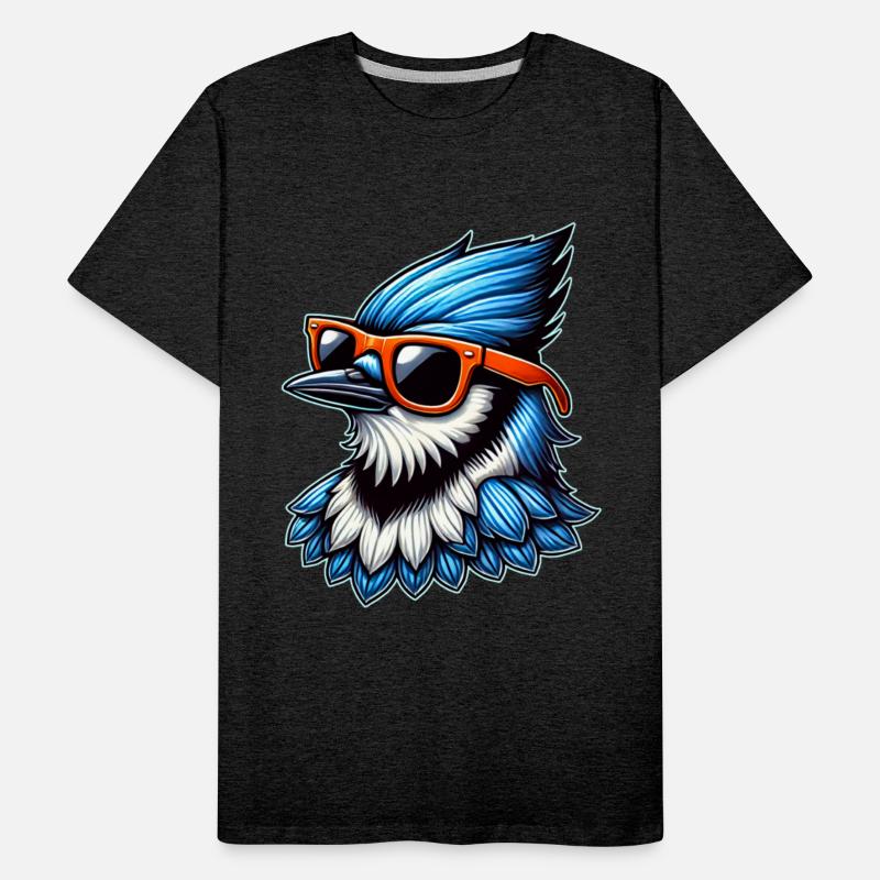 Cool Blue Jay Bird Design with Sunglasses Funny