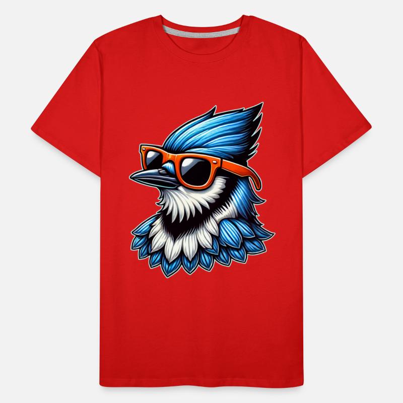 Cool Blue Jay Bird Design with Sunglasses Funny