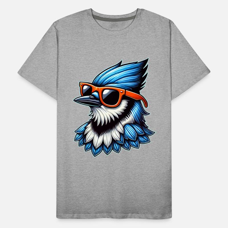 Cool Blue Jay Bird Design with Sunglasses Funny