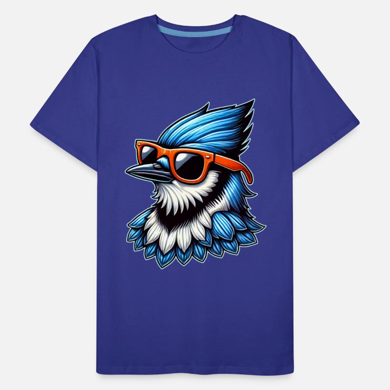 Cool Blue Jay Bird Design with Sunglasses Funny