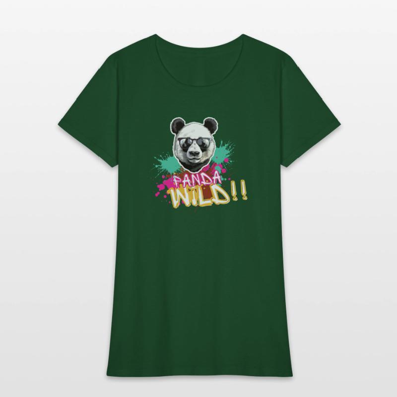 Cool Panda Wild Street Art Design