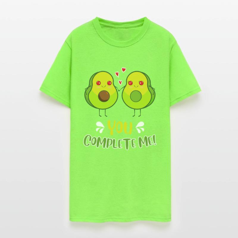 Couple Avocado Love You complete me Valentines Day