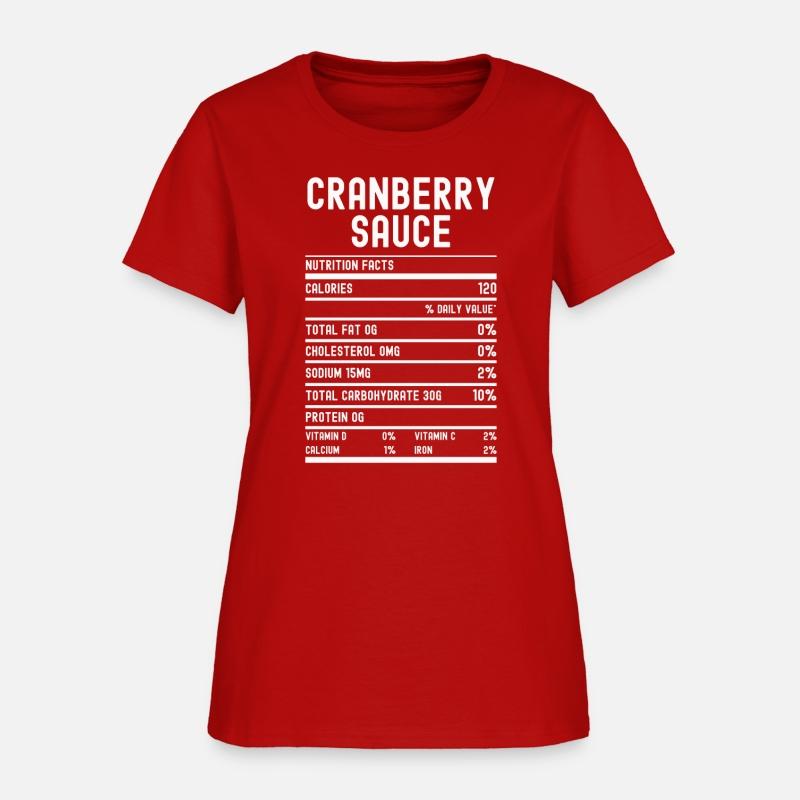 Cranberry Sauce Nutrition Facts Shirt