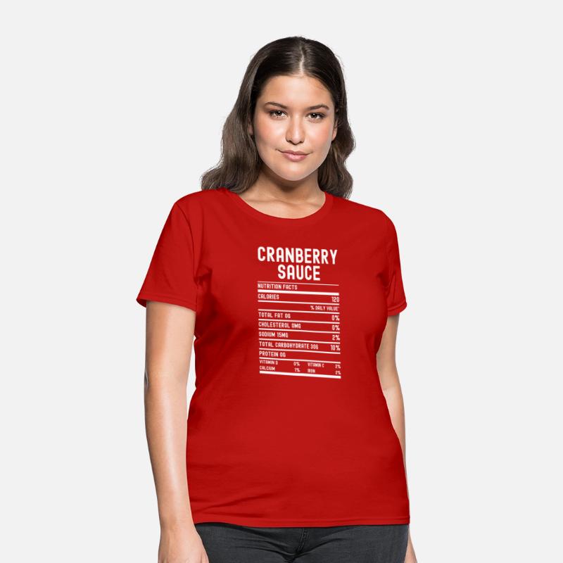 Cranberry Sauce Nutrition Facts Shirt