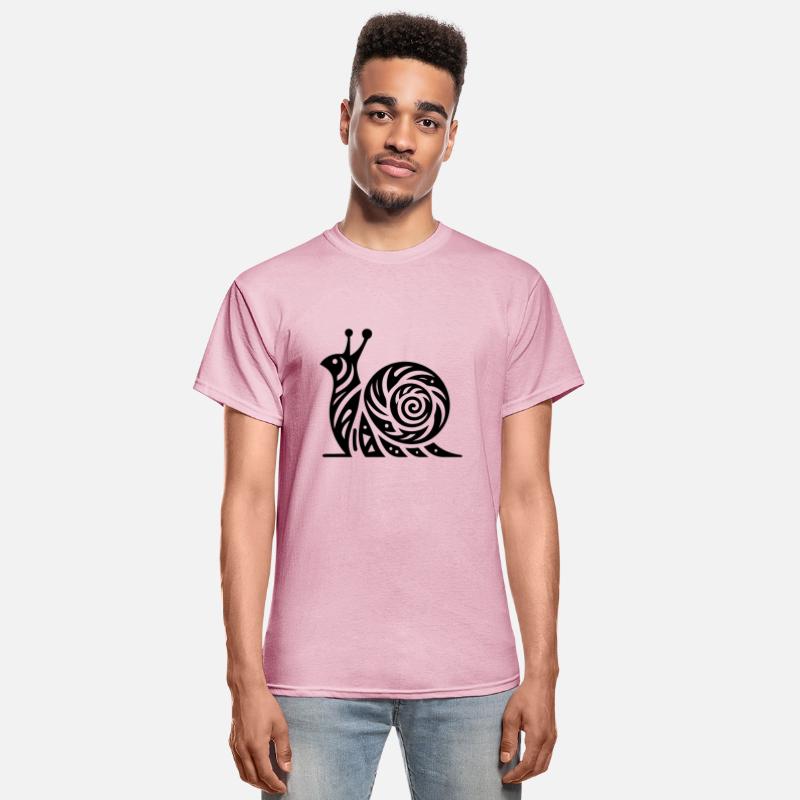 Curious Snail With House In Tattoo Style