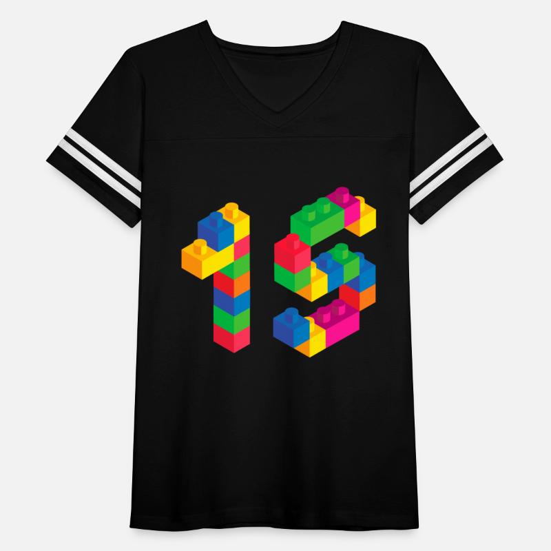 Cute Block Building 15th Birthday Gift 15 Year