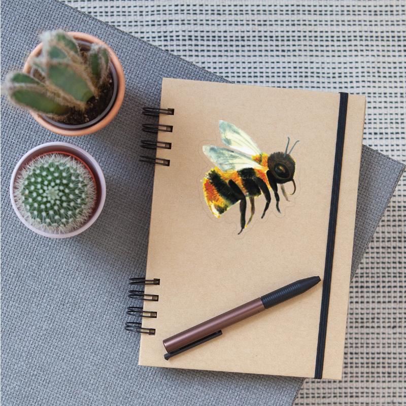 Cute Bumble Bee Flying Illustration