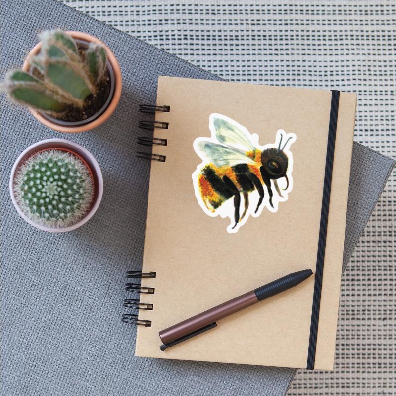 Cute Bumble Bee Flying Illustration