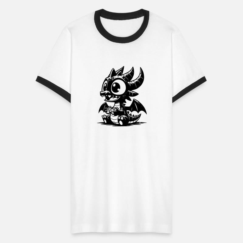 Cute Dragon With Wings Playing Games