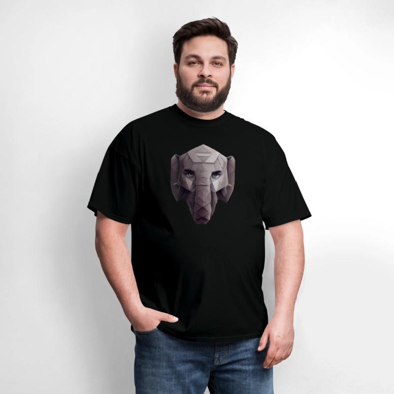 Cute Elephant Head Polygon