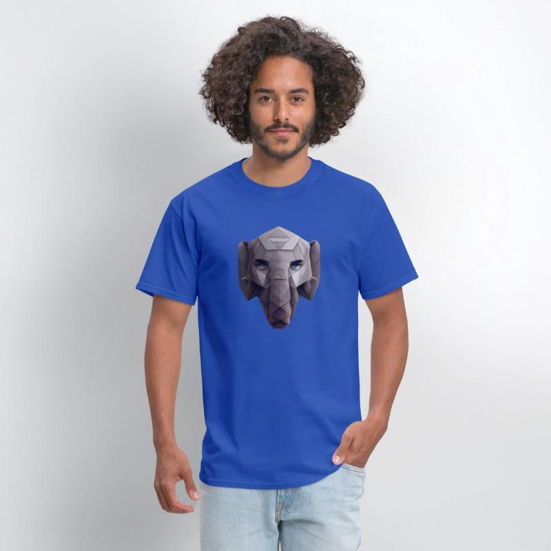 Cute Elephant Head Polygon