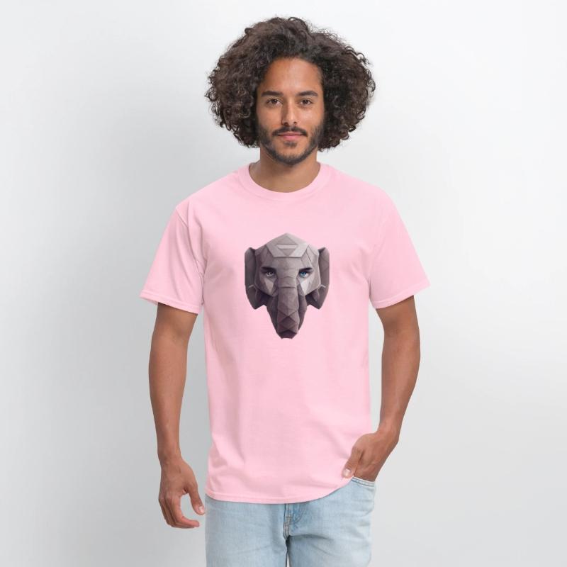 Cute Elephant Head Polygon