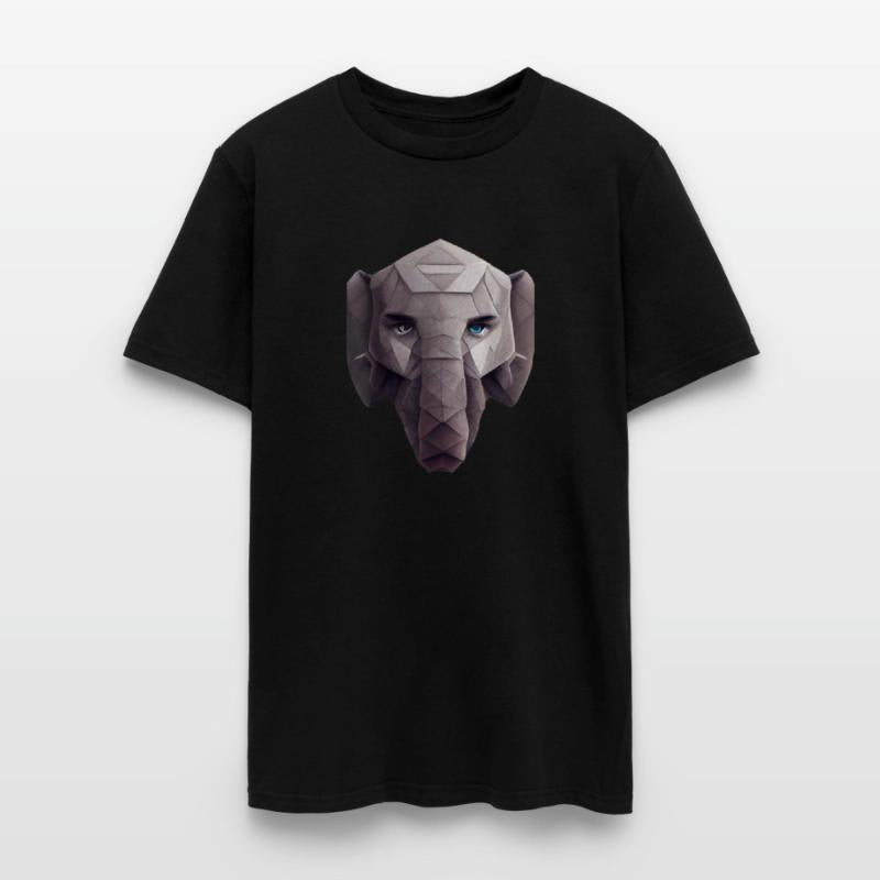 Cute Elephant Head Polygon