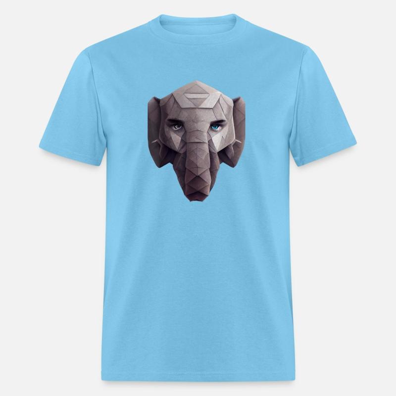 Cute Elephant Head Polygon