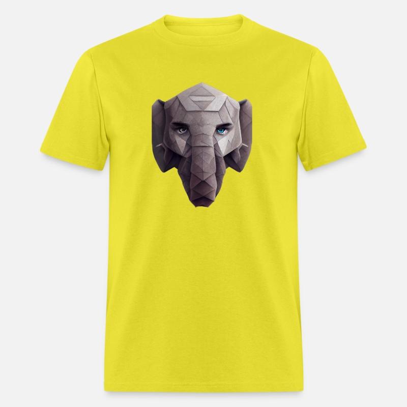 Cute Elephant Head Polygon