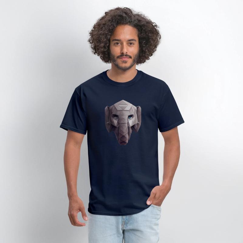 Cute Elephant Head Polygon