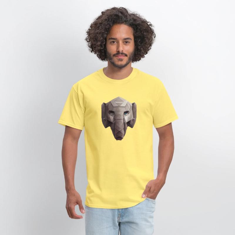 Cute Elephant Head Polygon
