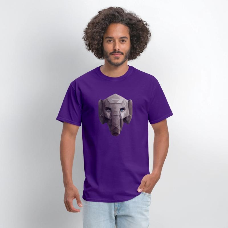 Cute Elephant Head Polygon