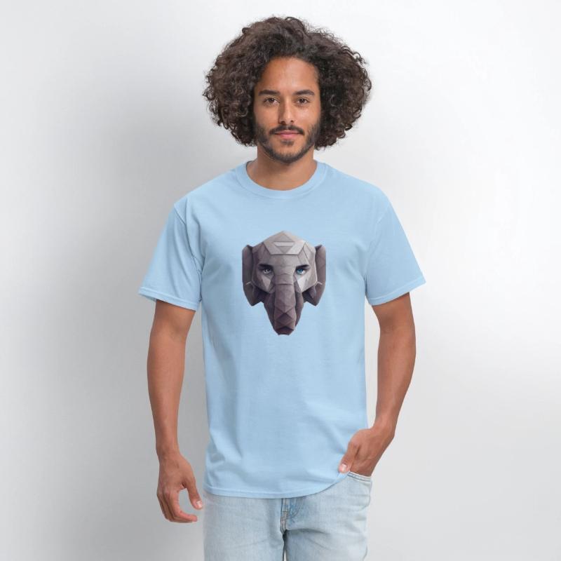 Cute Elephant Head Polygon
