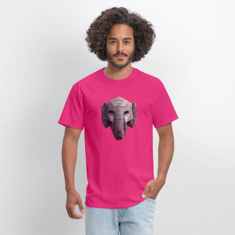 Cute Elephant Head Polygon