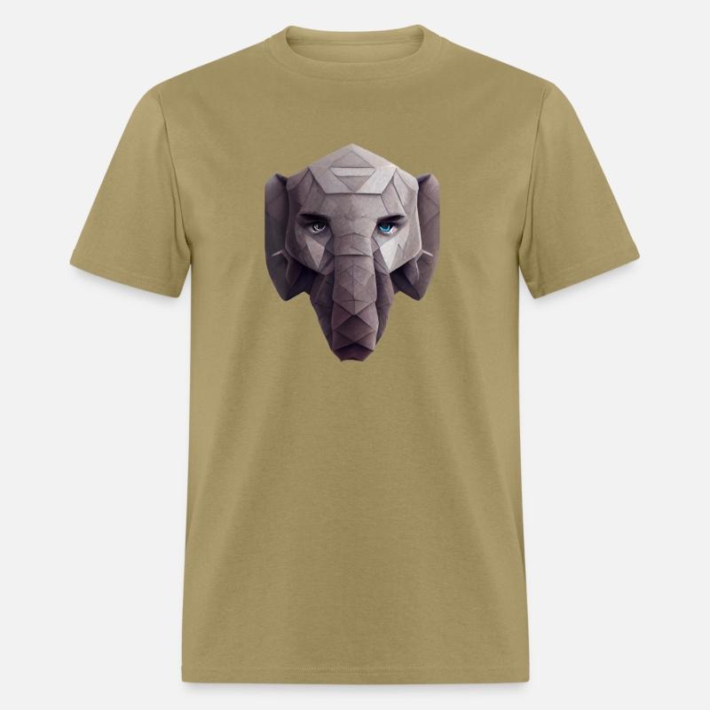 Cute Elephant Head Polygon