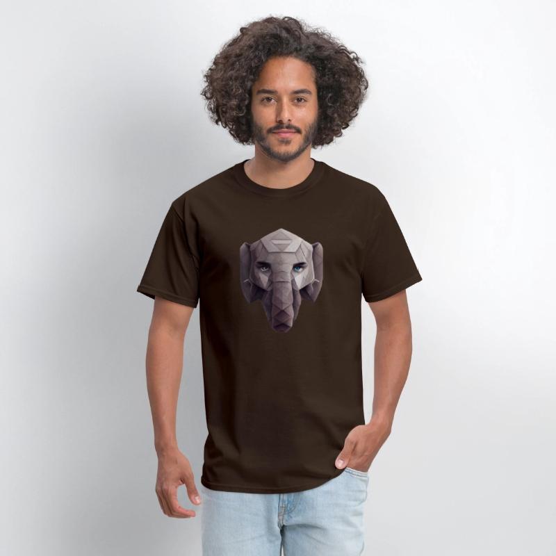 Cute Elephant Head Polygon