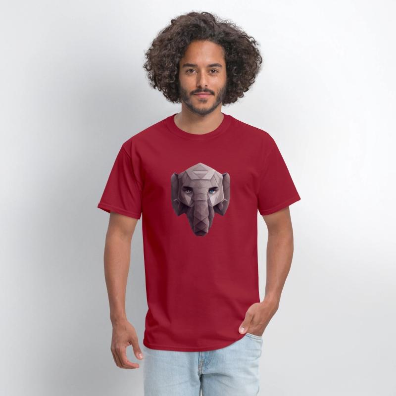Cute Elephant Head Polygon