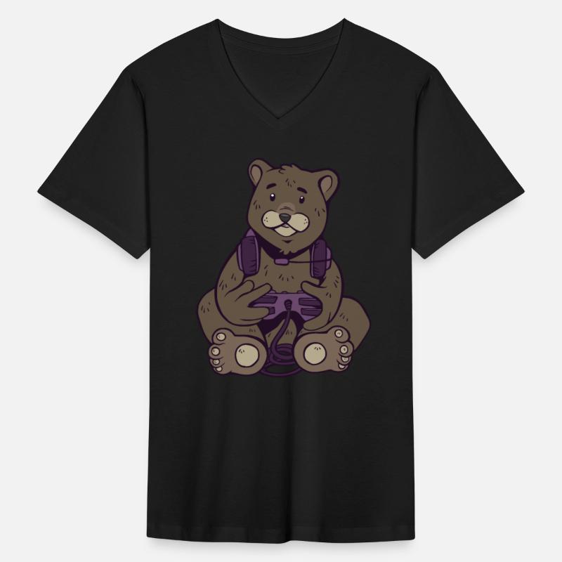 Cute Gamer Bear Gaming Game Controller