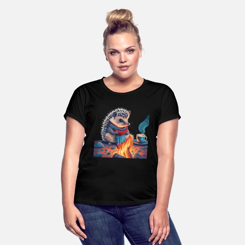 Cute Hedgehog Campfire