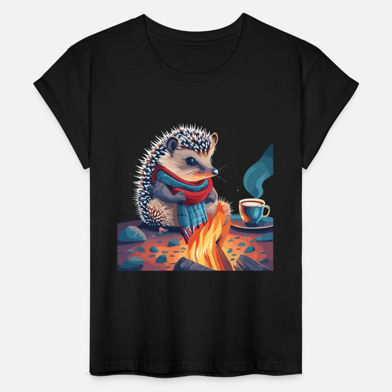 Cute Hedgehog Campfire