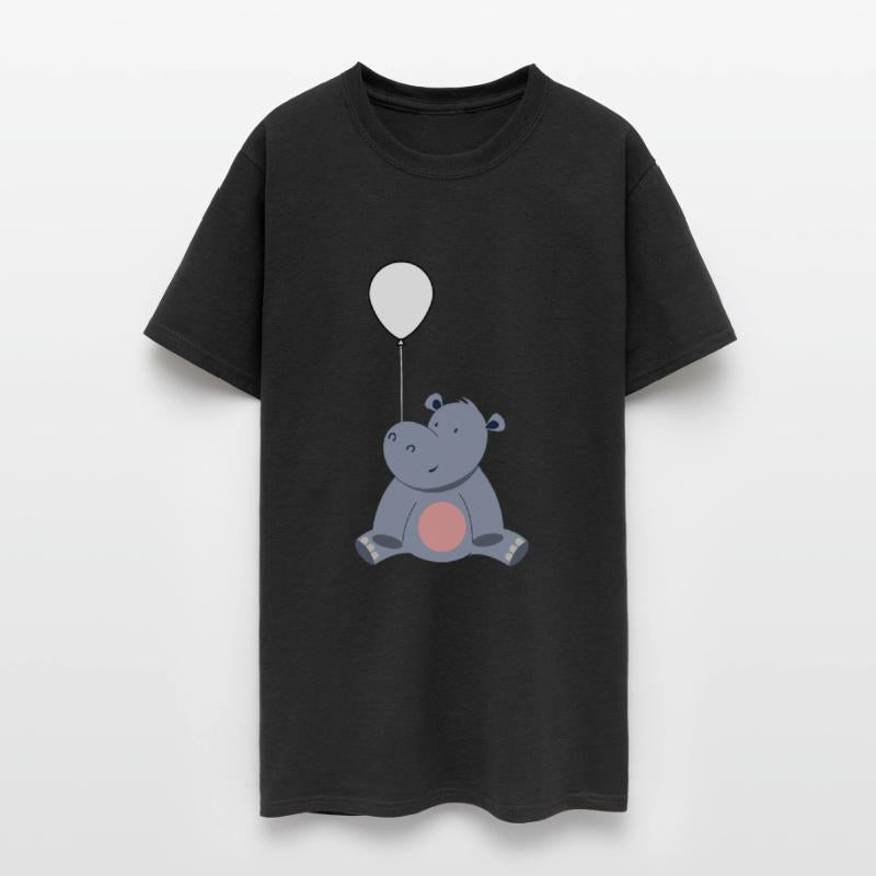 Cute Hippo With Balloon