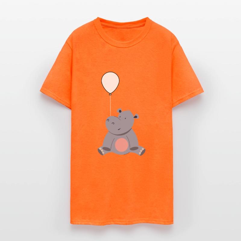 Cute Hippo With Balloon