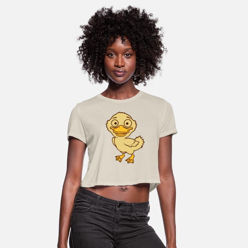 Cute little cartoon duckling