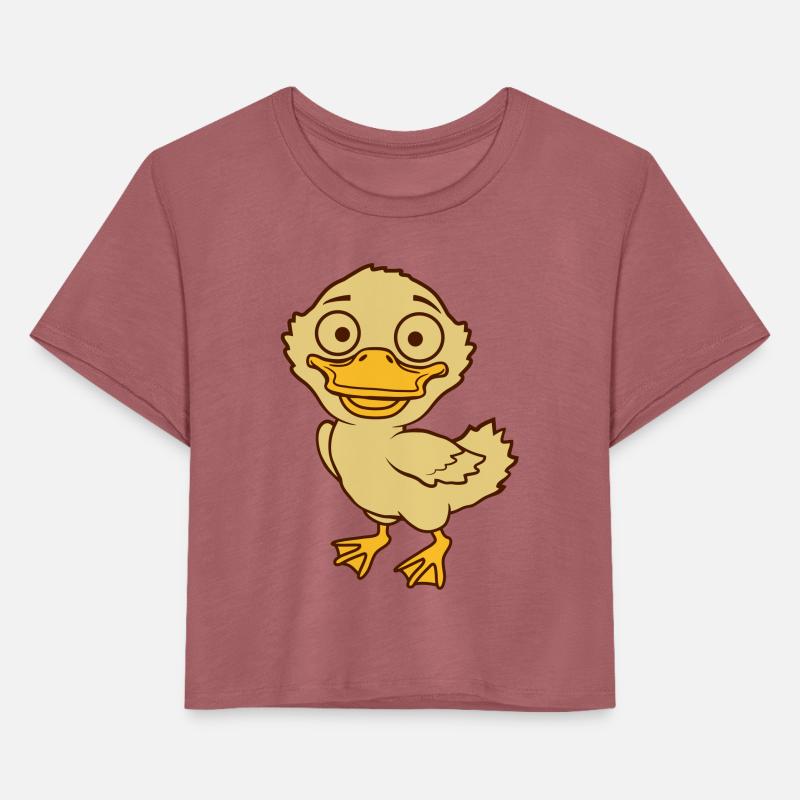 Cute little cartoon duckling