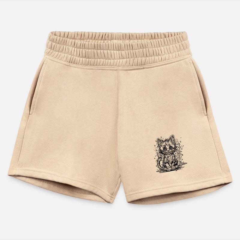 Cute Little Cat In Graffiti Style