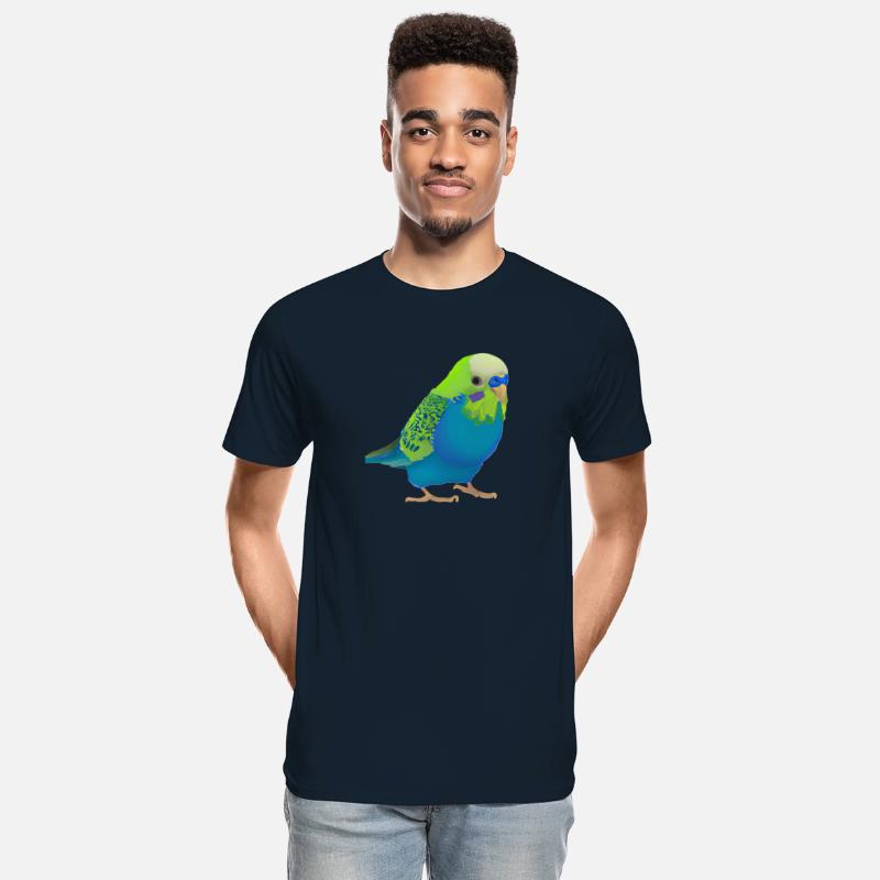 cute male parakeet dark colors