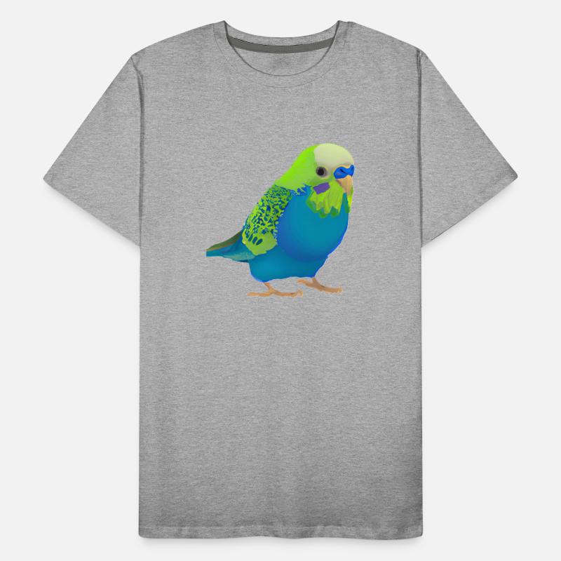 cute male parakeet dark colors