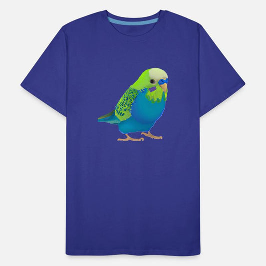 cute male parakeet dark colors