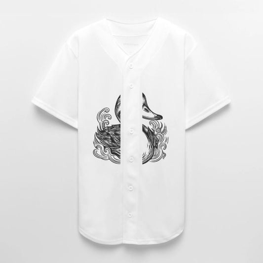 Cute Swimming Little Duck With Funny Grin