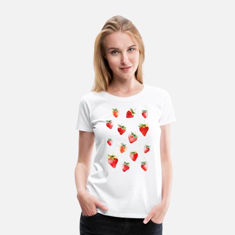 Cute Watercolor Strawberry Pattern