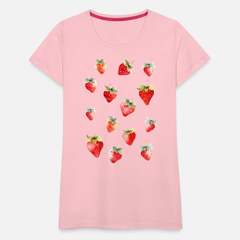 Cute Watercolor Strawberry Pattern
