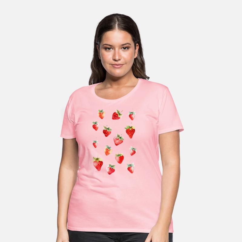 Cute Watercolor Strawberry Pattern