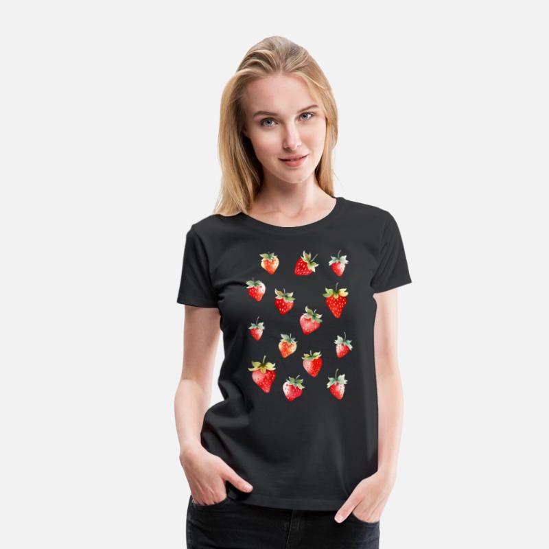 Cute Watercolor Strawberry Pattern