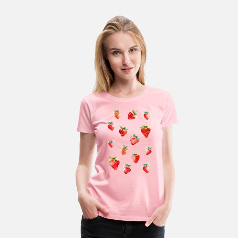 Cute Watercolor Strawberry Pattern