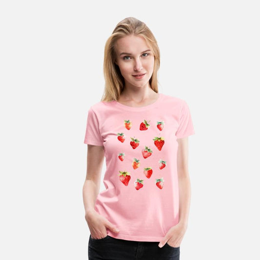 Cute Watercolor Strawberry Pattern